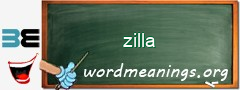 WordMeaning blackboard for zilla